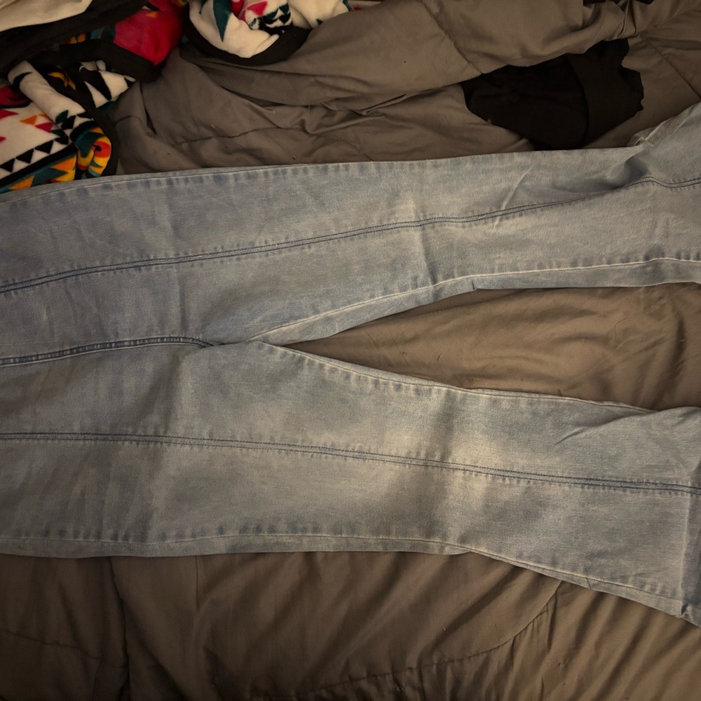 No Boundaries Light Blue Flare Jeans